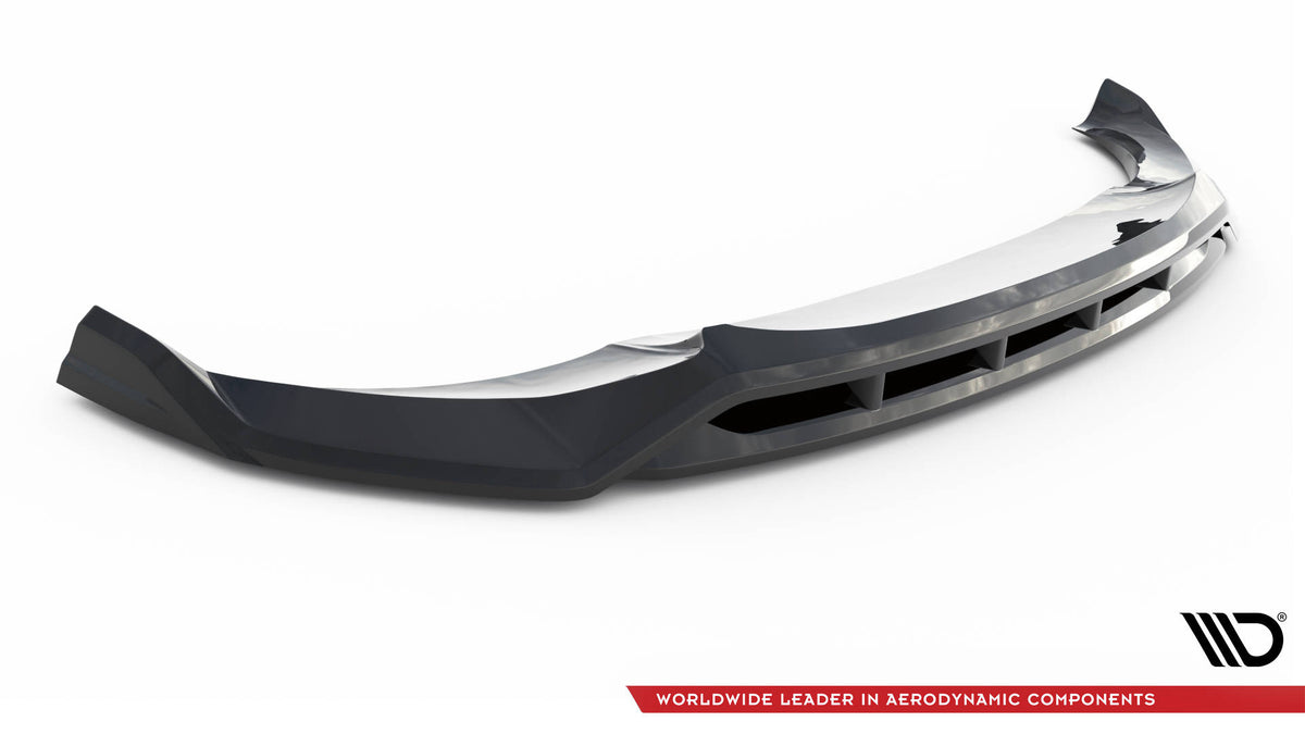 Maxton Front Ansatz V.2 für BMW X4 M-Paket G02 schwarz Hochglanz