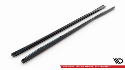 Maxton Seitenschweller Ansatz für Ford Mondeo Sport Mk5 Facelift / Fusion Sport Mk2 Facelift schwarz Hochglanz