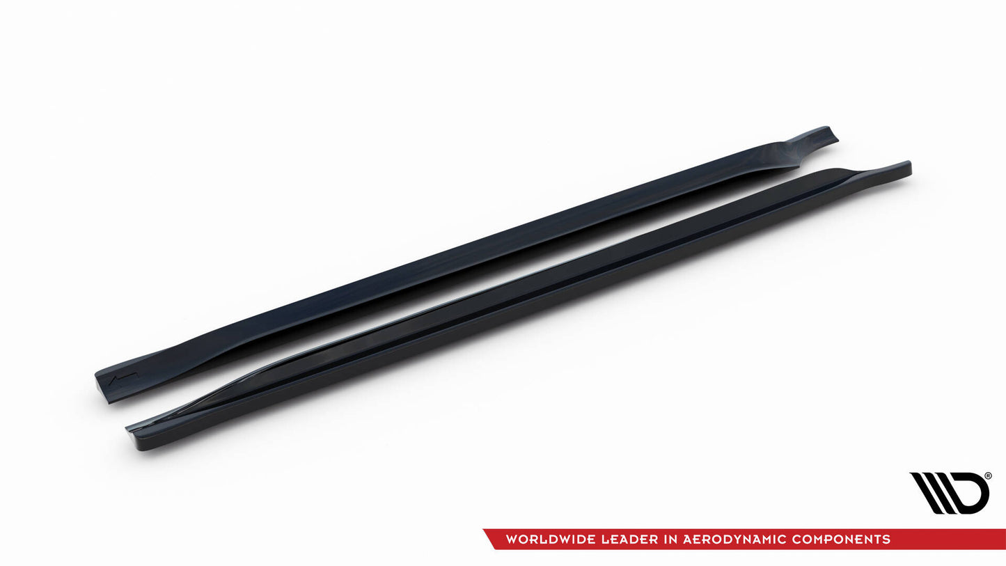 Maxton Seitenschweller Ansatz für Jeep Grand Cherokee SRT WK2 Facelift schwarz Hochglanz