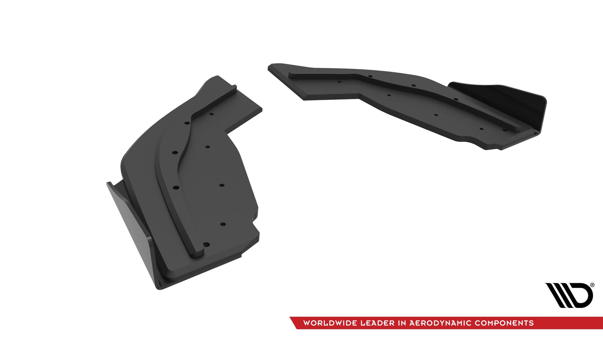 Maxton Street Pro Heck Ansatz Flaps Diffusor V.1 +Flaps für V.1 BMW 1er F40 M-Paket / M135i schwarz Hochglanz