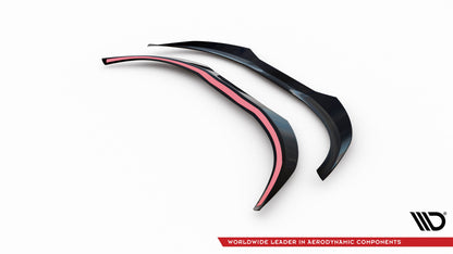 Maxton Spoiler CAP V.2 für Ford Focus Kombi ST-Line Mk4 schwarz Hochglanz
