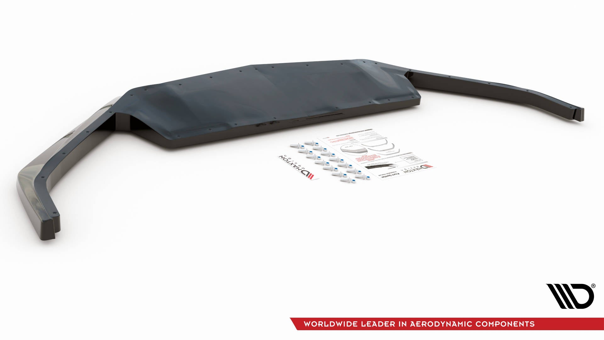 Maxton Front Ansatz für Chevrolet Corvette C8 schwarz Hochglanz
