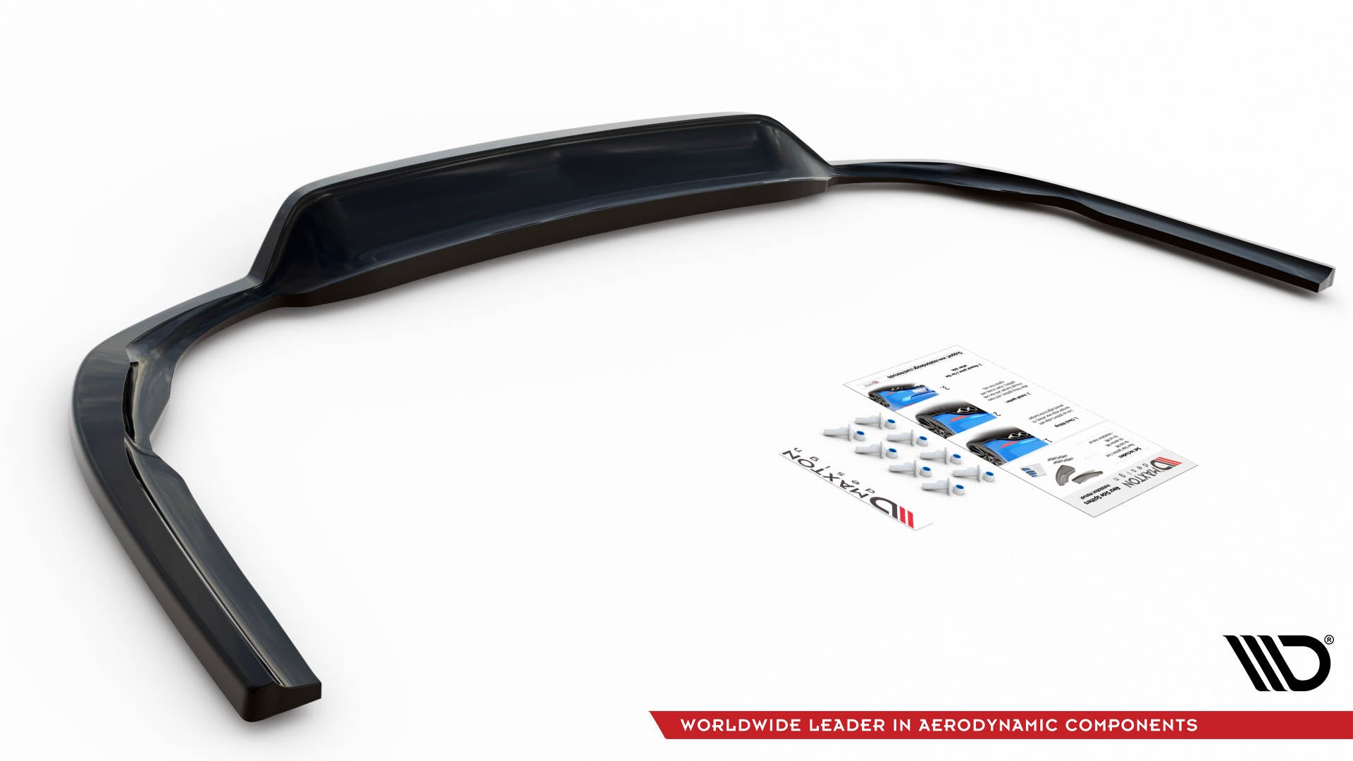 Maxton Mittlerer Diffusor Heck Ansatz DTM Look für Dodge Charger RT Mk7 Facelift schwarz Hochglanz