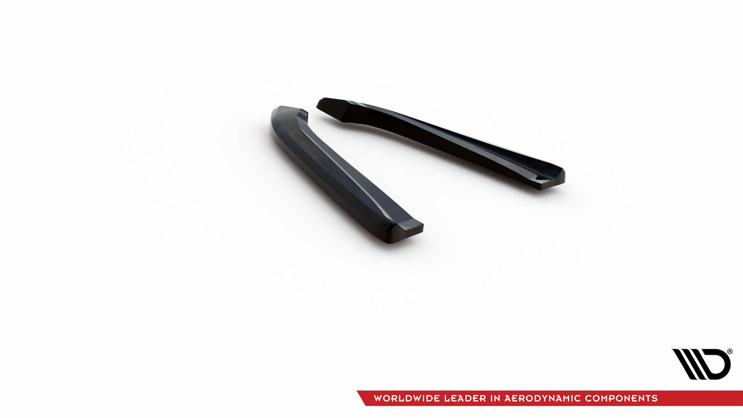 Maxton Heck Ansatz Flaps Diffusor für Audi RS6 Avant C6 schwarz Hochglanz