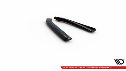 Maxton Heck Ansatz Flaps Diffusor für Audi RS6 Avant C6 schwarz Hochglanz