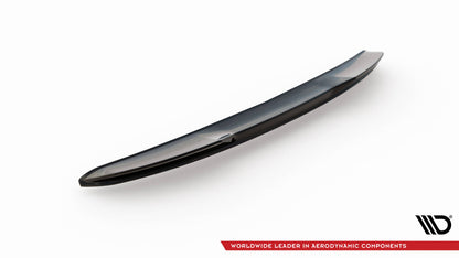 Maxton Spoiler CAP für 3D Audi Q7 Mk2 schwarz Hochglanz