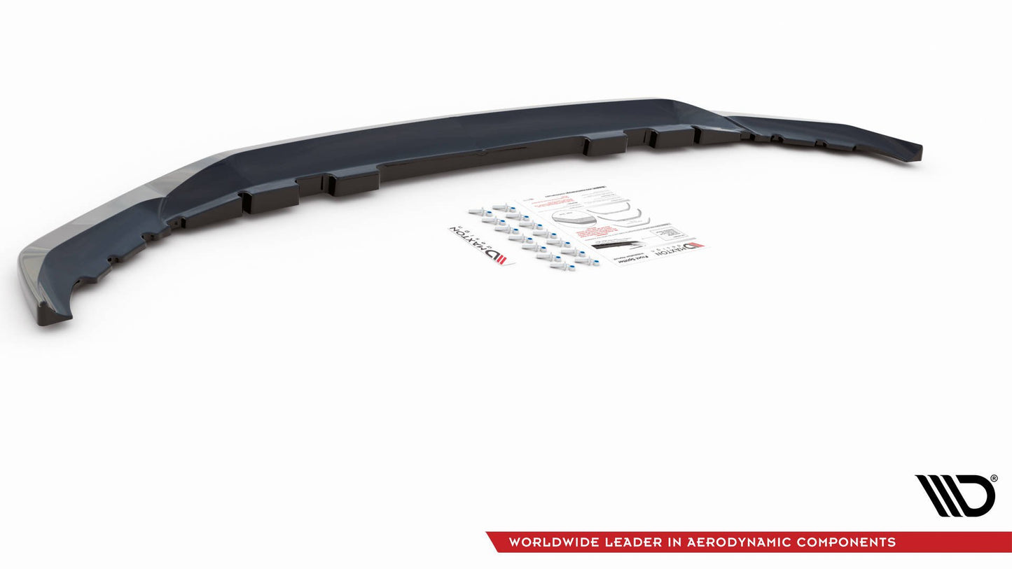 Maxton Front Ansatz V.1 für BMW X7 M G07 schwarz Hochglanz