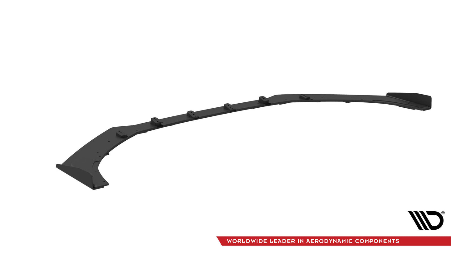 Maxton Street Pro Front Ansatz für +Flaps für + Flaps Audi S3 / A3 S-Line Limousine 8V schwarz Hochglanz