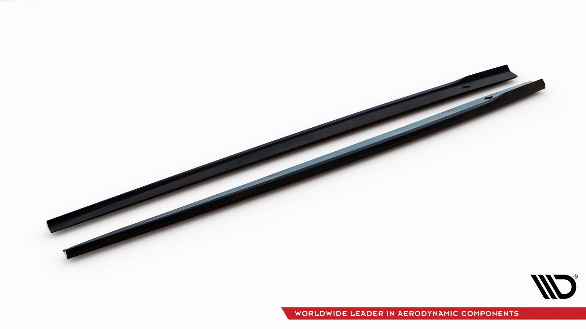 Maxton Seitenschweller Ansatz für V.2 für Audi RS3 Limousine 8V Facelift schwarz Hochglanz