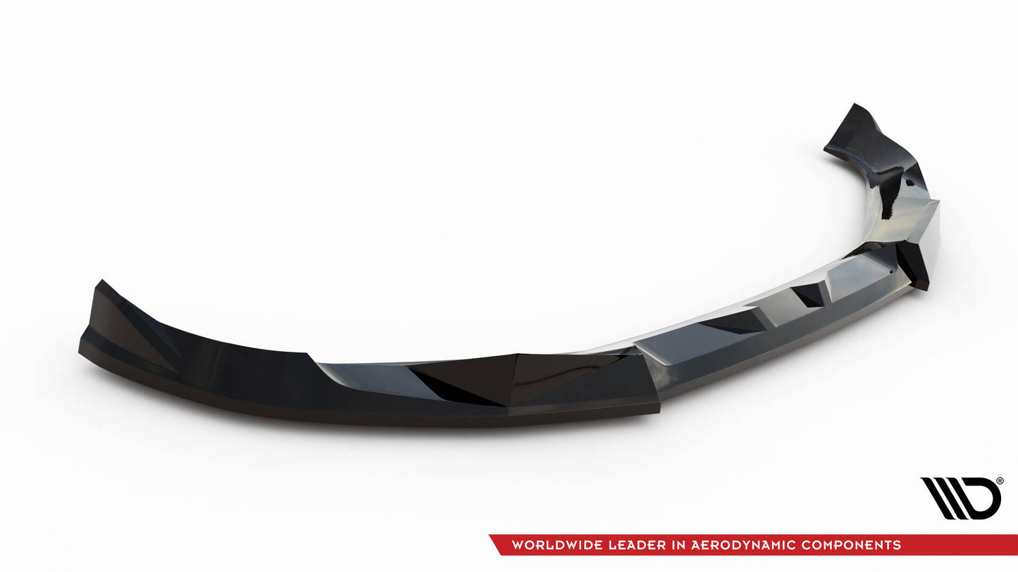 Maxton Front Ansatz V.2 für BMW XM G09 schwarz Hochglanz