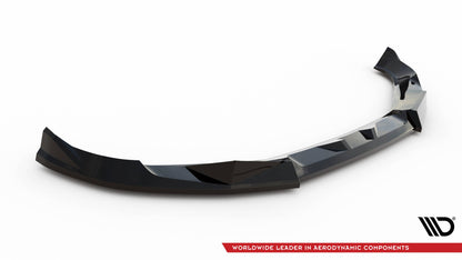 Maxton Front Ansatz V.2 für BMW XM G09 schwarz Hochglanz