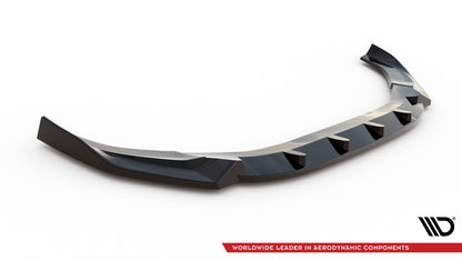 Maxton Front Ansatz V.1 für Audi A4 Competition B9  schwarz Hochglanz
