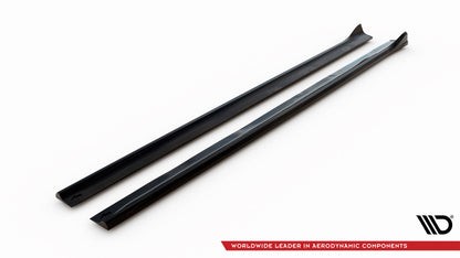 Maxton Seitenschweller Ansatz für Chrysler 300 Mk2 schwarz Hochglanz