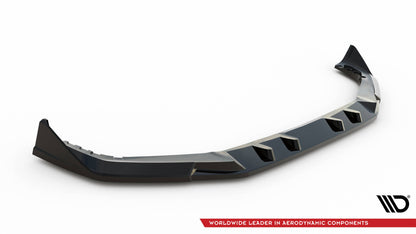 Maxton Front Ansatz V.2 für BMW X5 M F95 Facelift schwarz Hochglanz