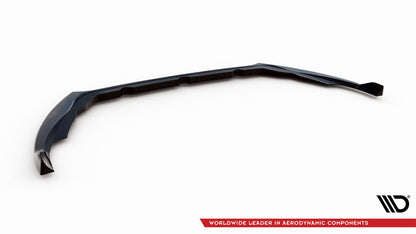 Maxton Front Ansatz V.1 für Ford Fiesta ST Mk8 Facelift schwarz Hochglanz