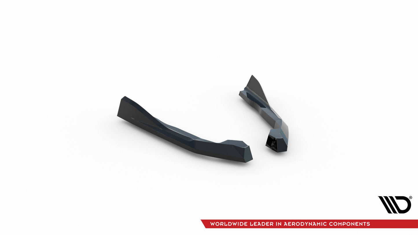 Maxton Heck Ansatz Flaps Diffusor V.4 für BMW 2 G42 schwarz Hochglanz