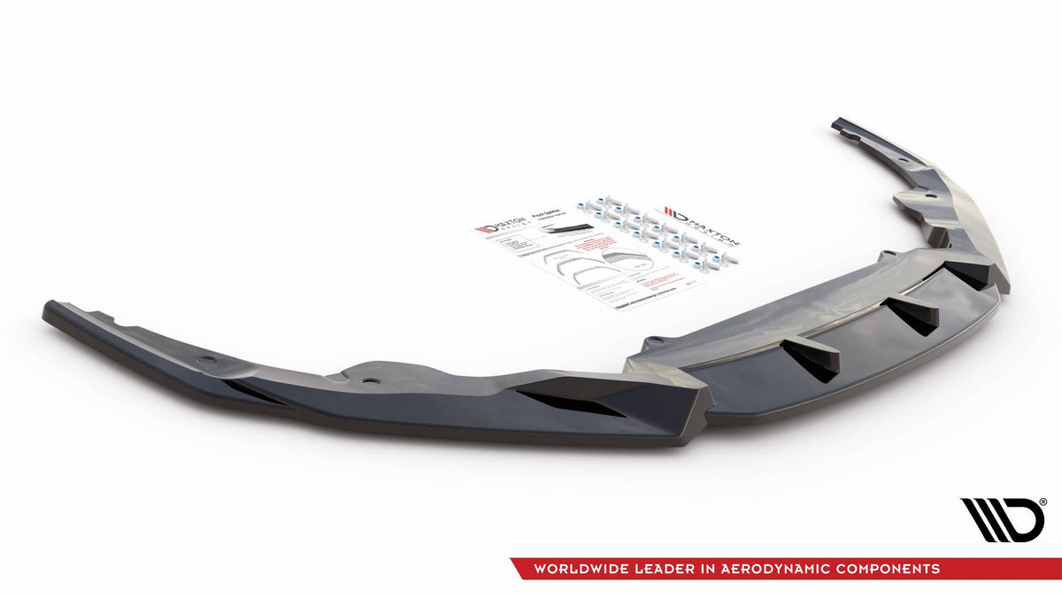 Maxton Front Ansatz V.1 für Audi R8 Mk2 Facelift schwarz Hochglanz