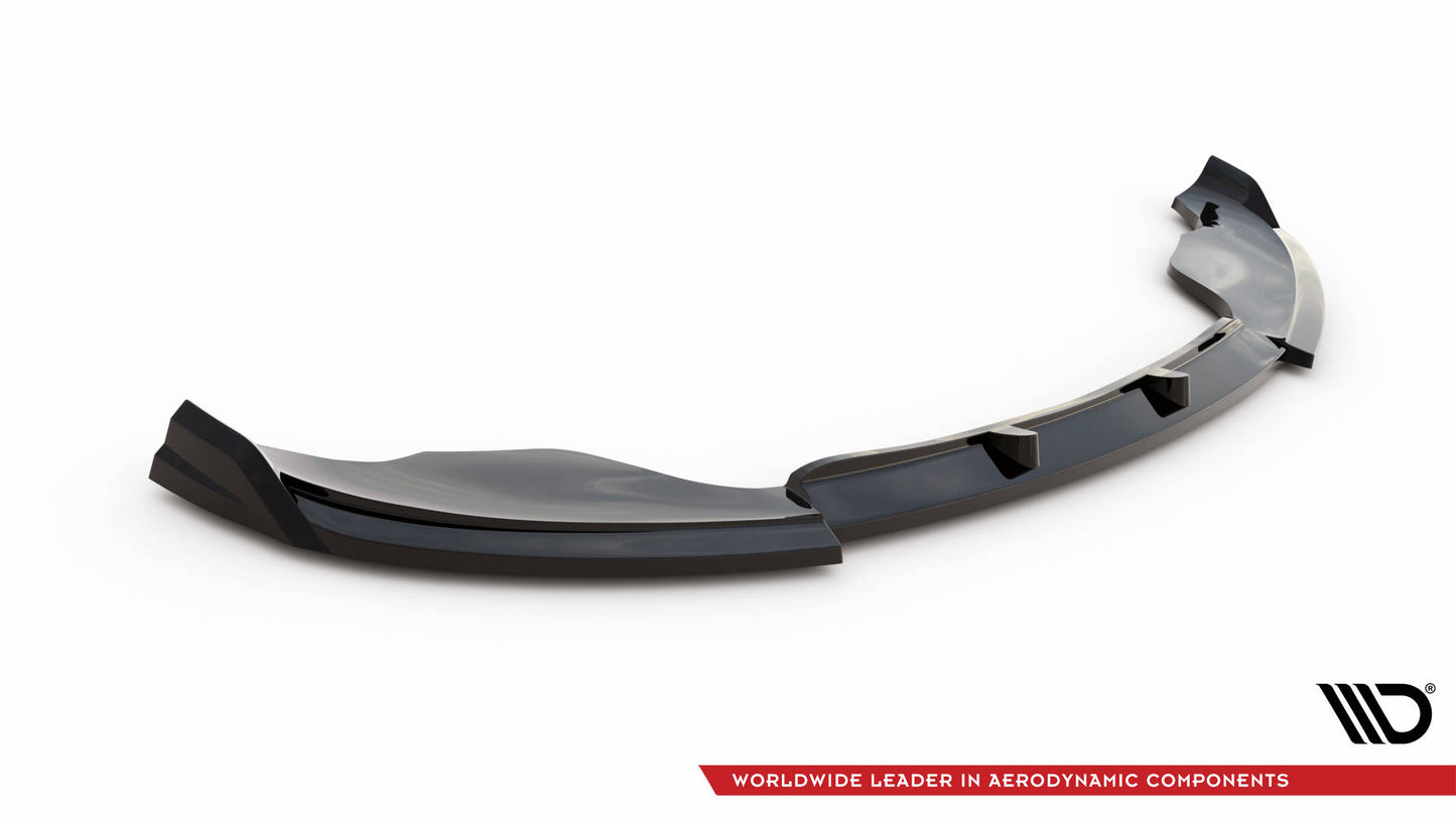 Maxton Front Ansatz für BMW X3 M-Paket F25 schwarz Hochglanz