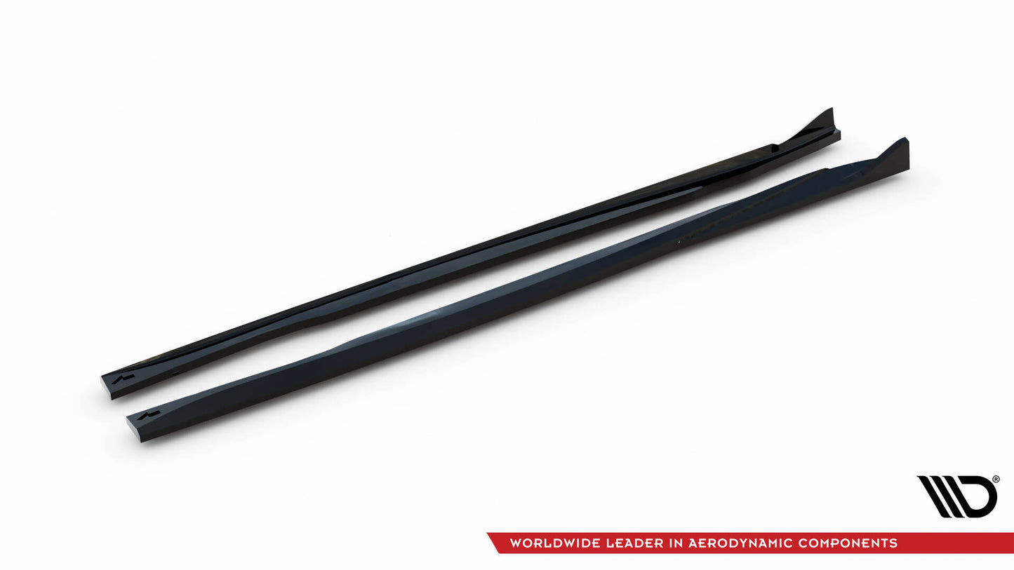 Maxton Seitenschweller Ansatz für BMW Z4 E89 schwarz Hochglanz
