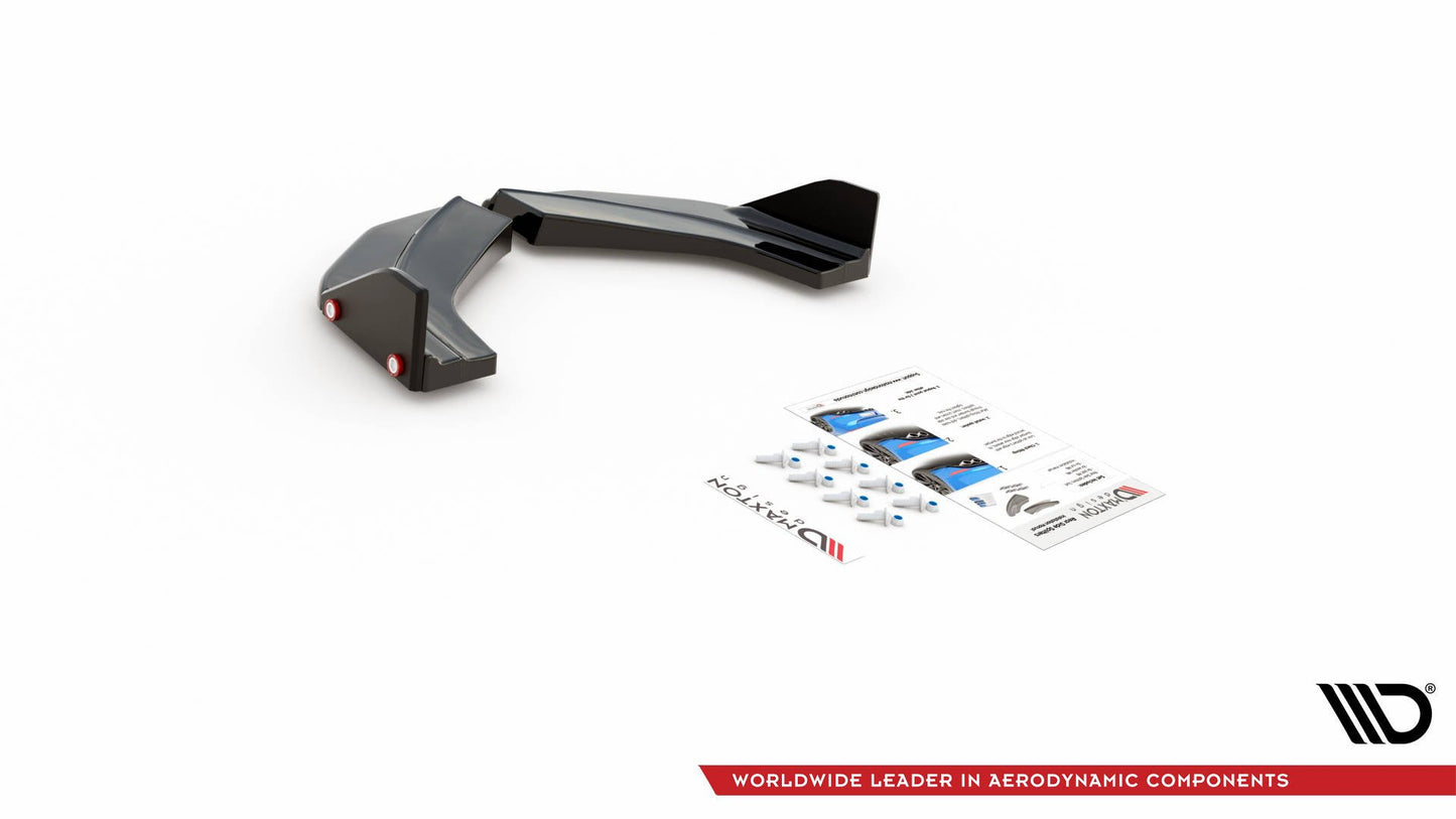 Maxton Heck Ansatz Flaps Diffusor V.6 +Flaps für Hyundai I30 N Mk3 Hatchback