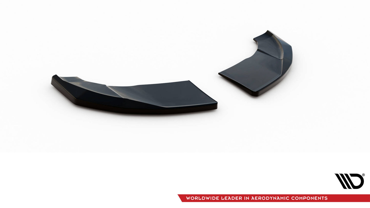 Maxton Heck Ansatz Flaps Diffusor V.2 für Audi TT S-Line 8S schwarz Hochglanz