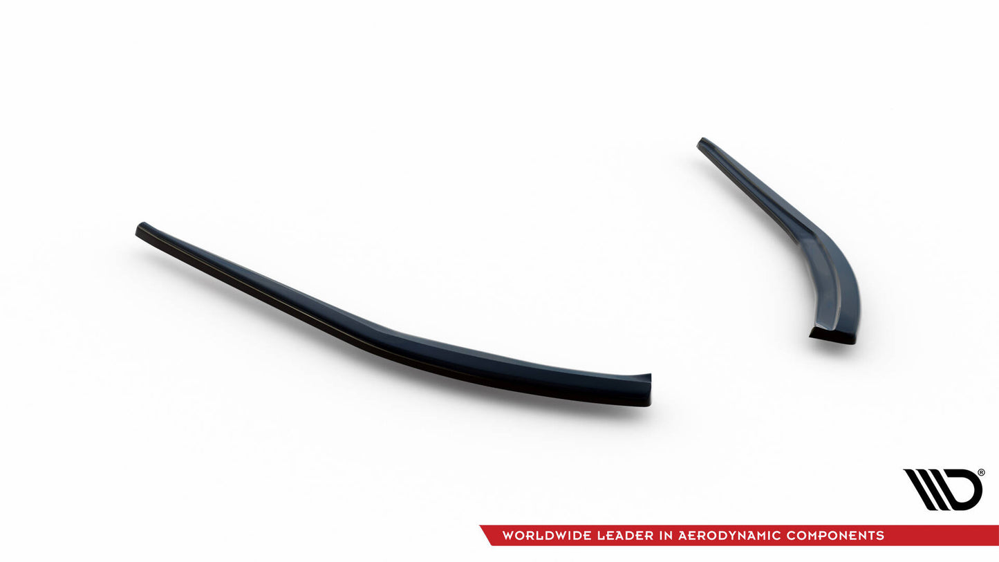 Maxton Heck Ansatz Flaps Diffusor für Jaguar XE R-Dynamic X760 Facelift schwarz Hochglanz
