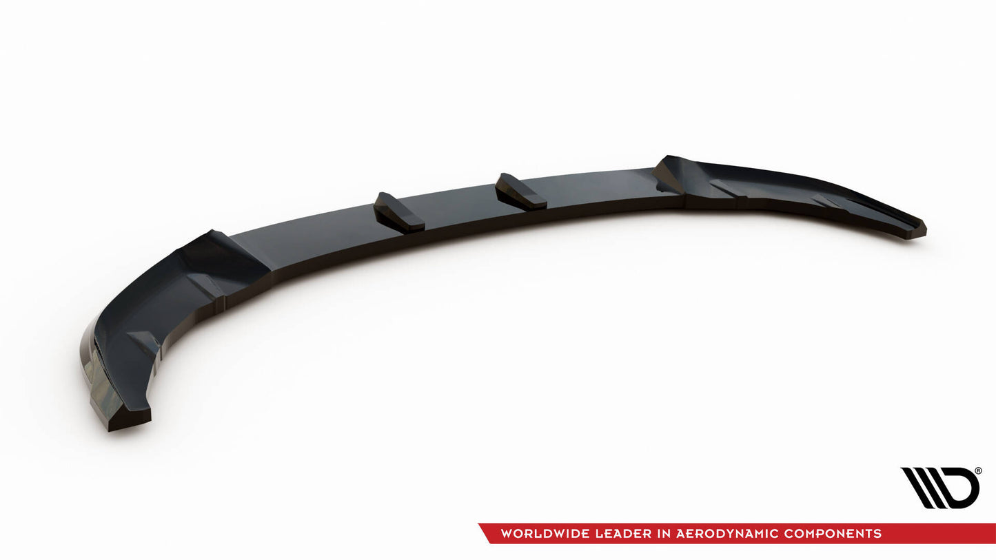 Maxton Front Ansatz V.1 für BMW 5er M-Paket G60 schwarz Hochglanz