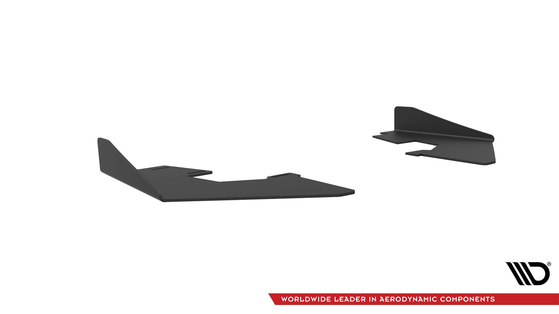 Maxton Hintere Seiten Flaps für Audi S3 Limousine 8V schwarz Hochglanz