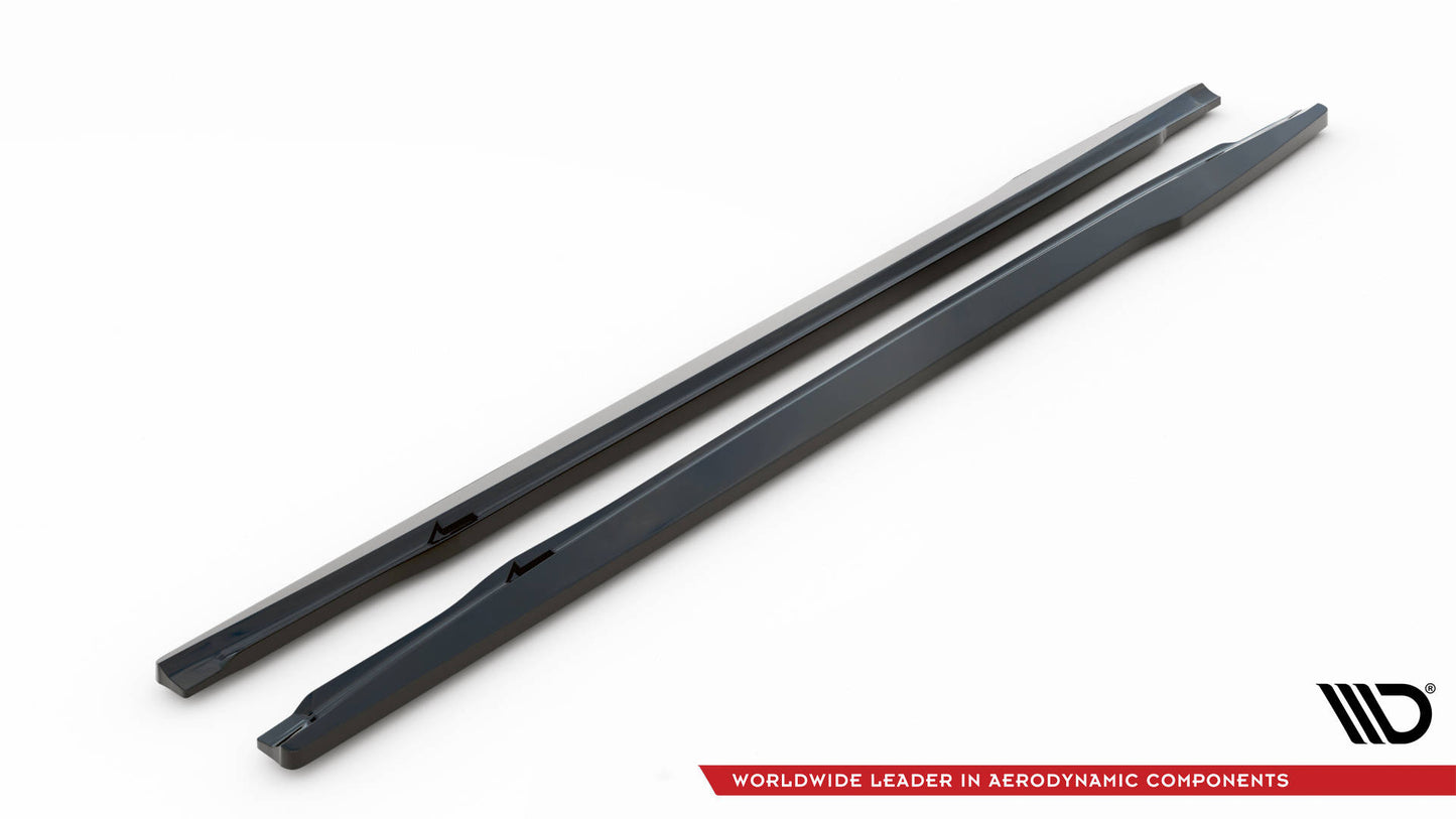 Maxton Seitenschweller Ansatz für Bentley Continental GT Mk3 schwarz Hochglanz