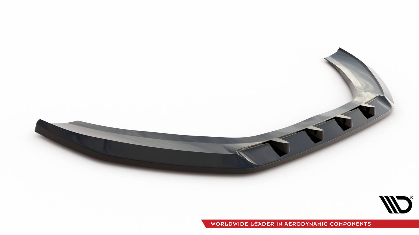 Maxton Front Ansatz V.3 für Audi A6 C7 schwarz Hochglanz