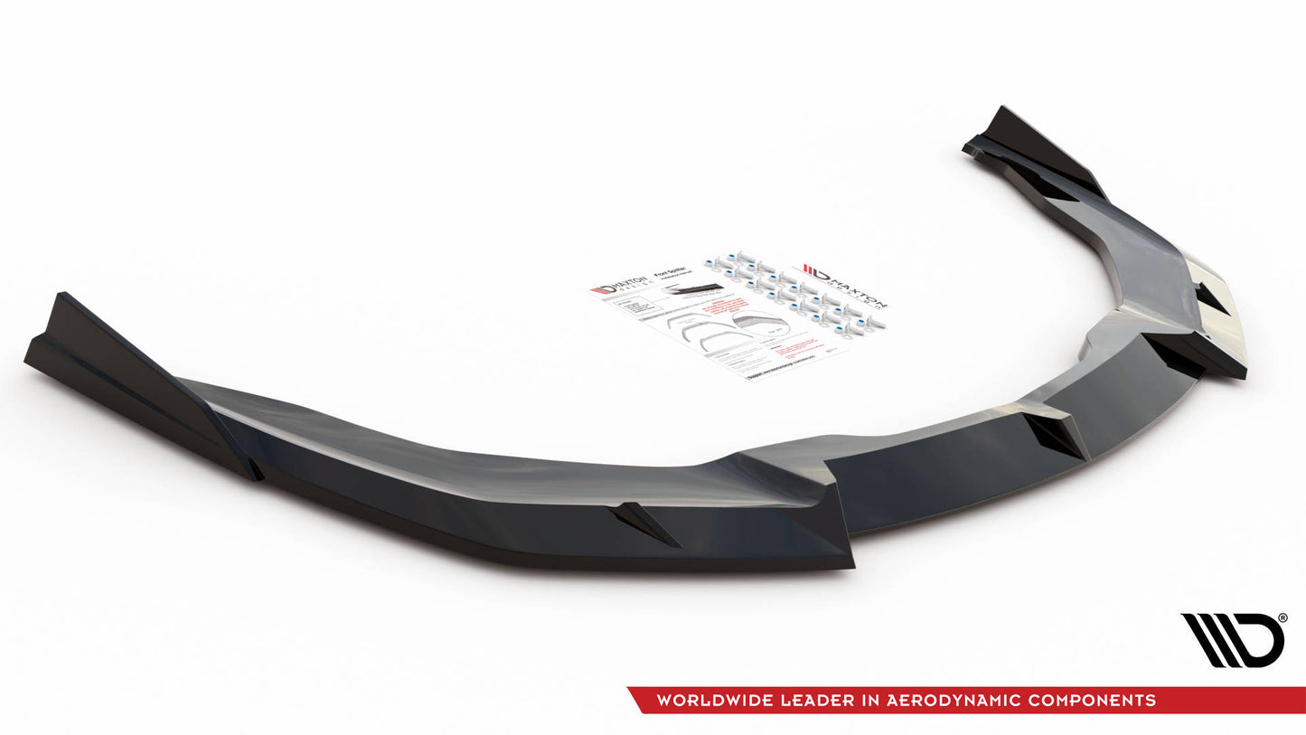 Maxton Front Ansatz für Lamborghini Huracan EVO schwarz Hochglanz
