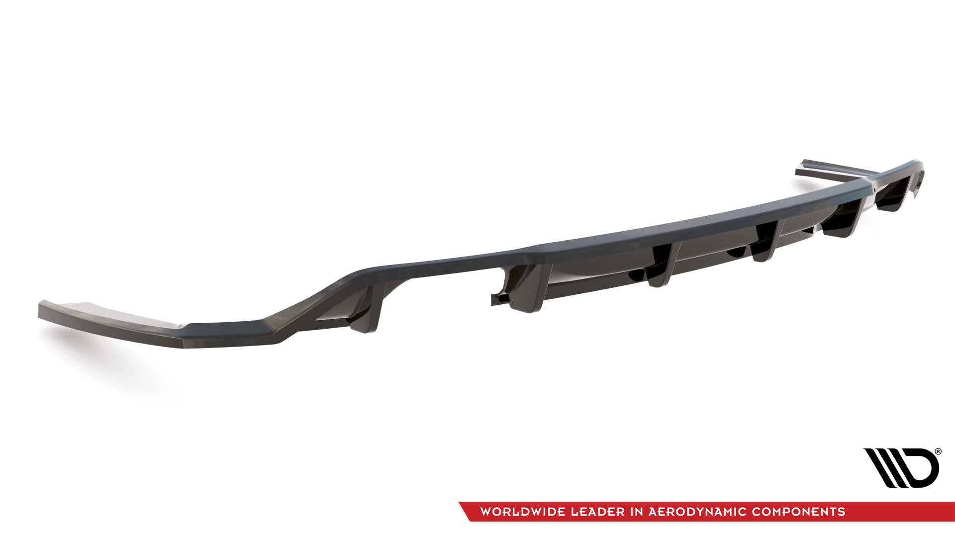 Maxton Mittlerer Diffusor Heck Ansatz DTM Look für BMW 2 M-Paket F22 schwarz matt