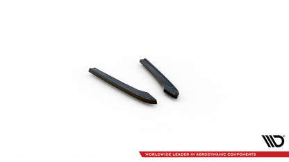 Maxton Heck Ansatz Flaps Diffusor für Audi A4 Competition B9  schwarz Hochglanz