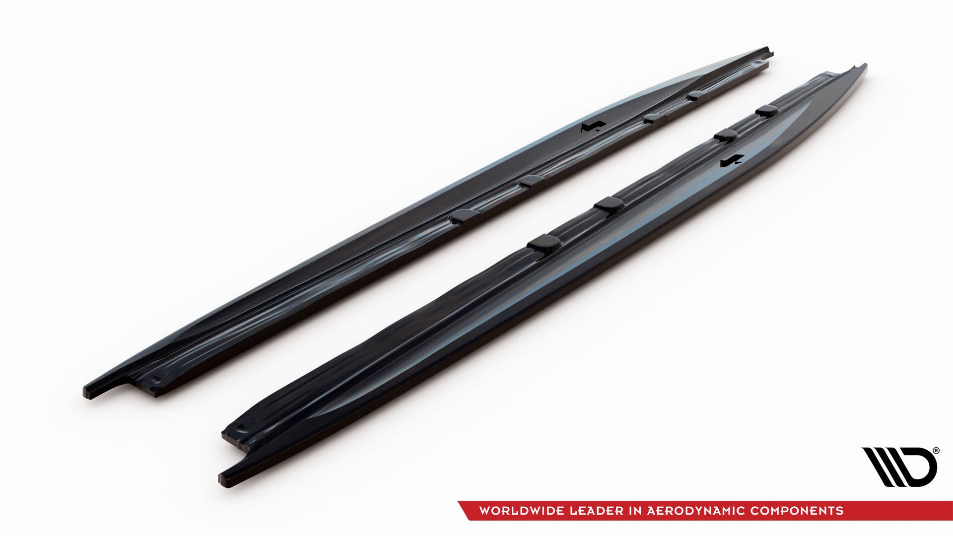 Maxton Seitenschweller Ansatz für Cupra Leon Aero Mk1 schwarz Hochglanz