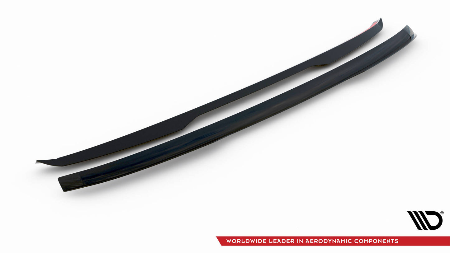 Maxton Spoiler CAP für Ford Tourneo Custom Mk1 Facelift schwarz Hochglanz