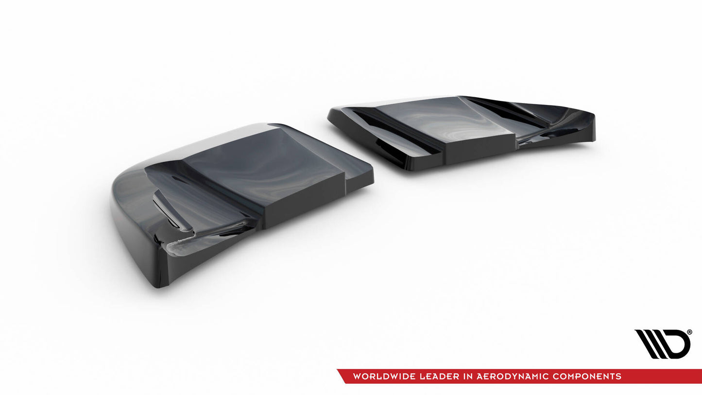 Maxton Heck Ansatz Flaps Diffusor für Chevrolet Corvette C6 schwarz Hochglanz