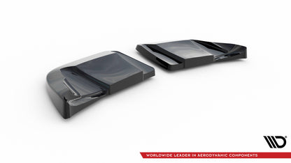 Maxton Heck Ansatz Flaps Diffusor für Chevrolet Corvette C6 schwarz Hochglanz