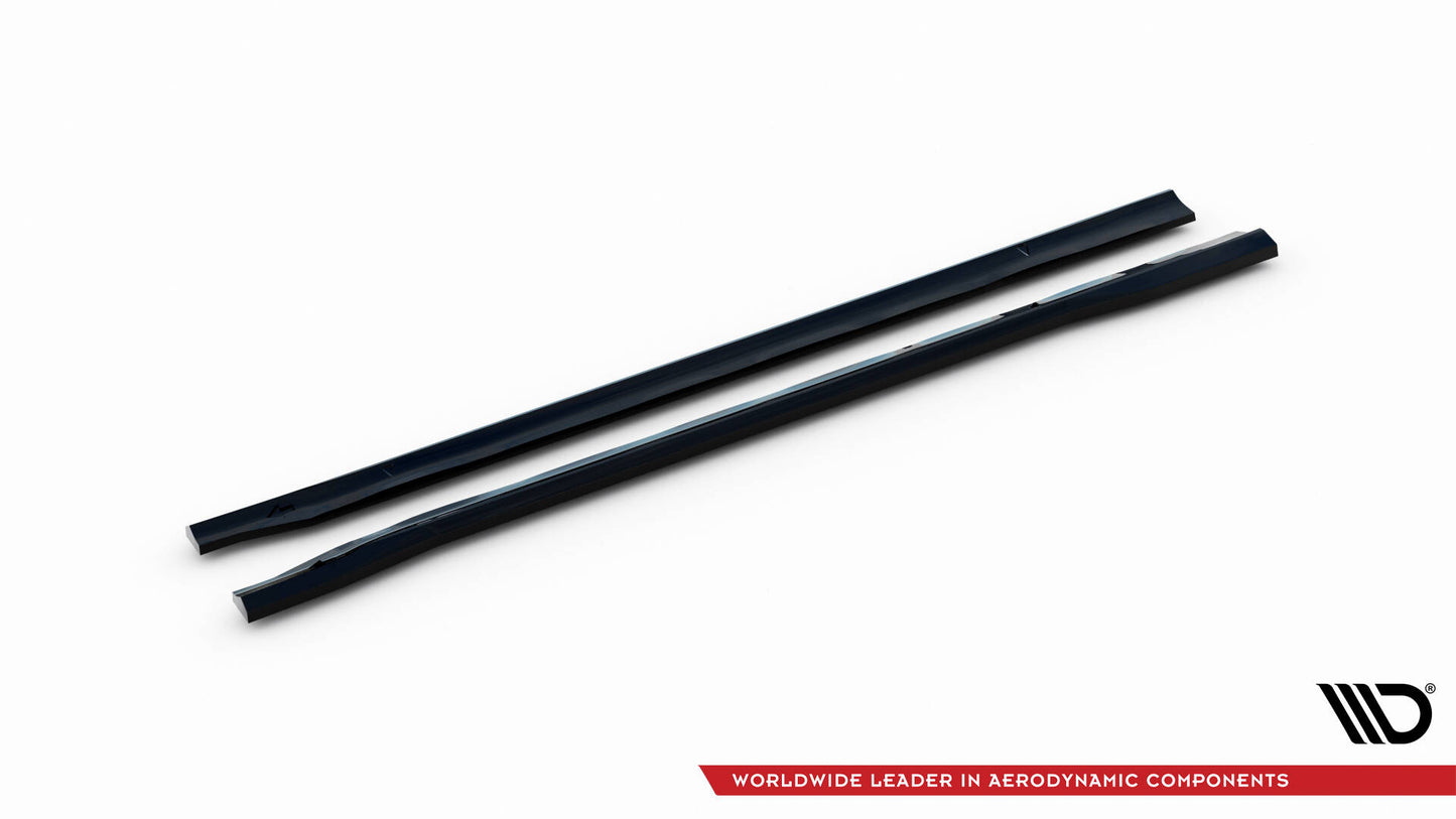 Maxton Seitenschweller Ansatz für Ford Kuga ST-Line Mk2 schwarz Hochglanz