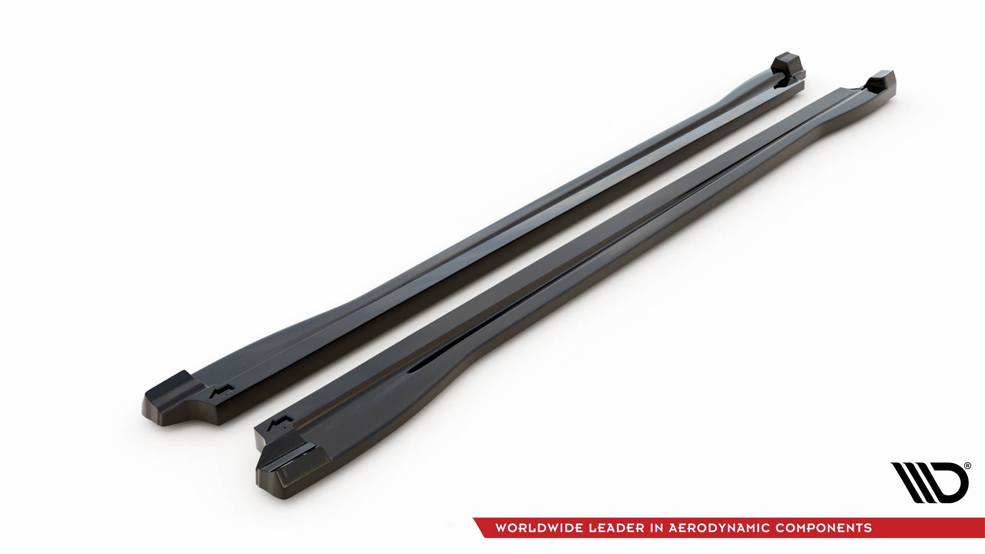 Maxton Seitenschweller Ansatz für Audi Q3 S-Line F3 schwarz Hochglanz
