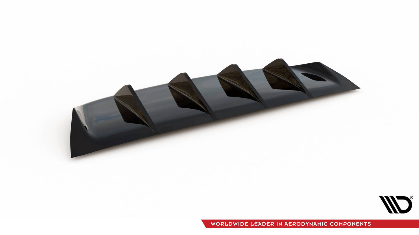 Maxton Diffusor Heck Ansatz für BMW M6 Gran Coupe / Coupe / Cabriolet F06 / F13 / F12 schwarz Hochglanz
