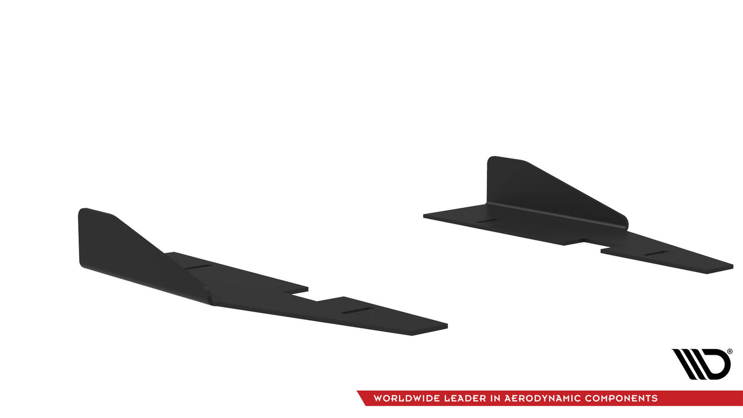 Maxton Side Flaps Kia Stinger GT / GT-Line / Standard Mk1 schwarz Hochglanz