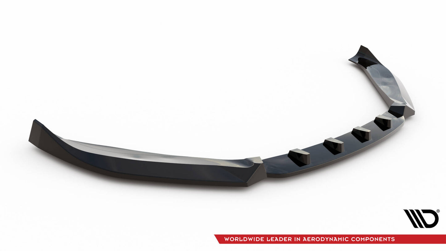 Maxton Front Ansatz V.1 für Audi TT S 8S Facelift schwarz Hochglanz