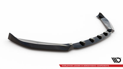 Maxton Front Ansatz V.1 für Audi TT S 8S Facelift schwarz Hochglanz