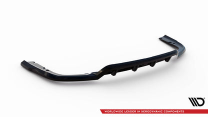 Maxton Mittlerer Diffusor Heck Ansatz DTM Look für V.1 BMW X6 M-Paket G06 Facelift schwarz Hochglanz