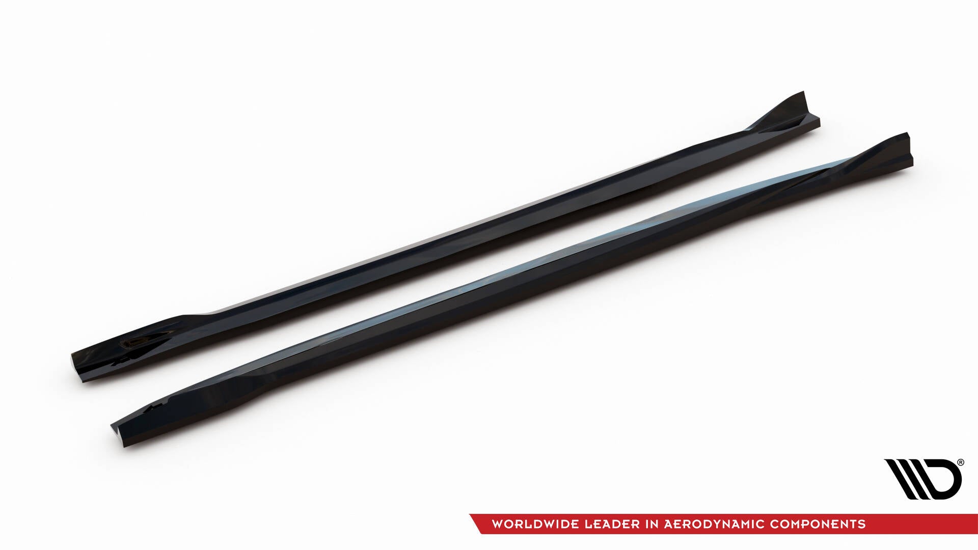 Maxton Seitenschweller Ansatz für BMW X5 M F95 Facelift schwarz Hochglanz