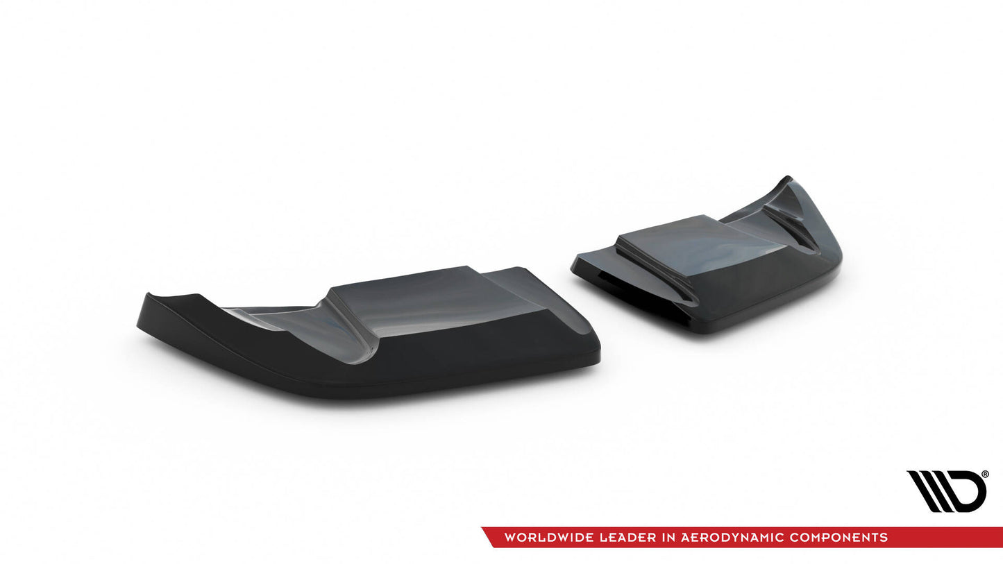 Maxton Heck Ansatz Flaps Diffusor für Chevrolet Corvette C6 schwarz Hochglanz