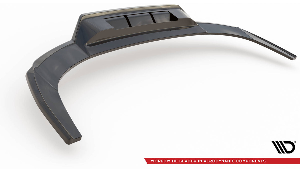 Maxton Mittlerer Diffusor Heck Ansatz DTM Look für Audi A3 S-Line Limousine 8Y schwarz Hochglanz