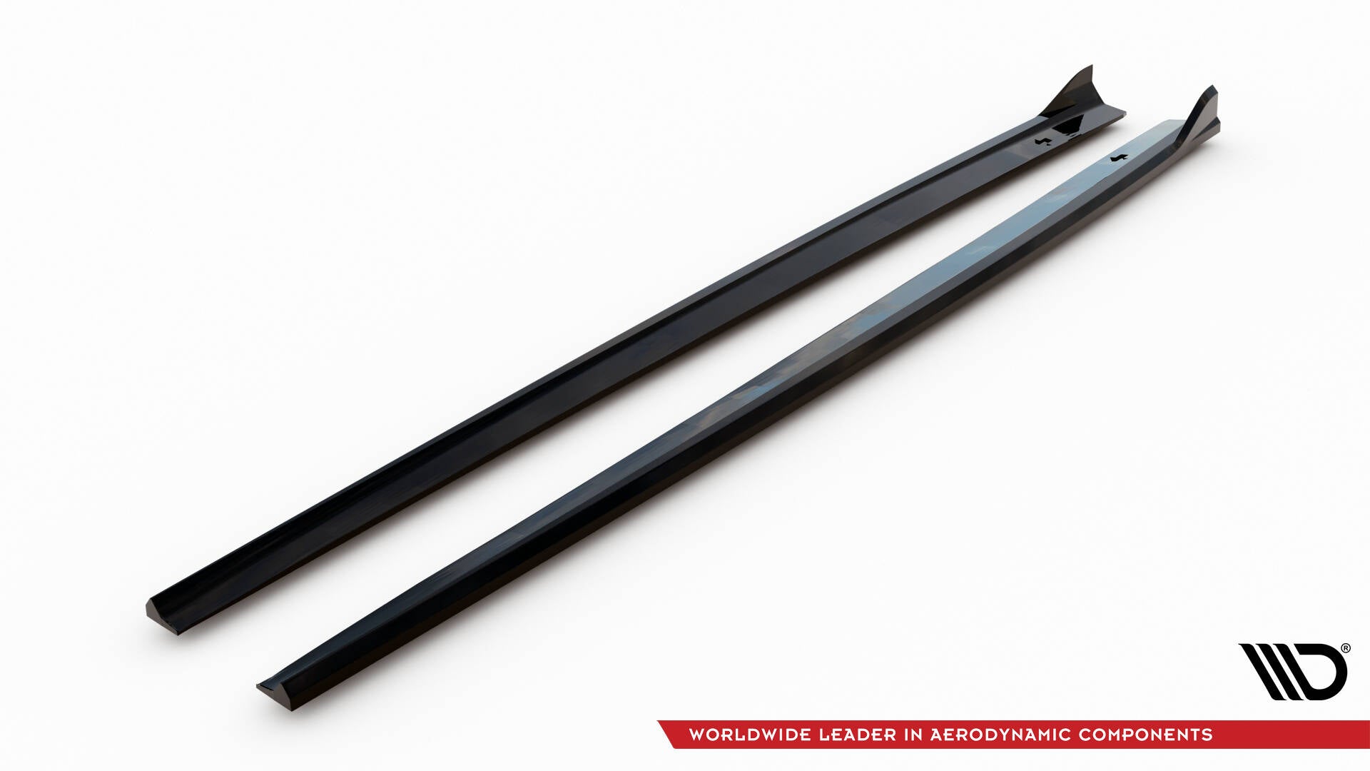 Maxton Seitenschweller Ansatz für V.3 für Audi RS3 Limousine 8V Facelift schwarz Hochglanz