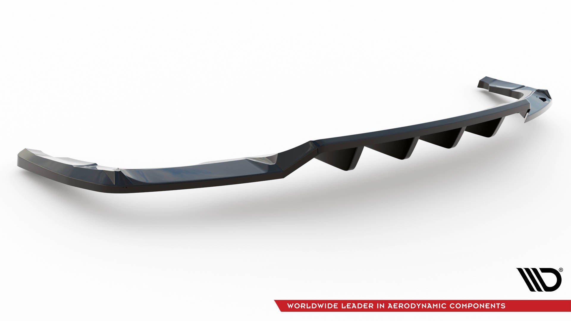 Maxton Mittlerer Diffusor Heck Ansatz DTM Look für Audi Q5 S-Line SUV Mk2 Facelift schwarz Hochglanz