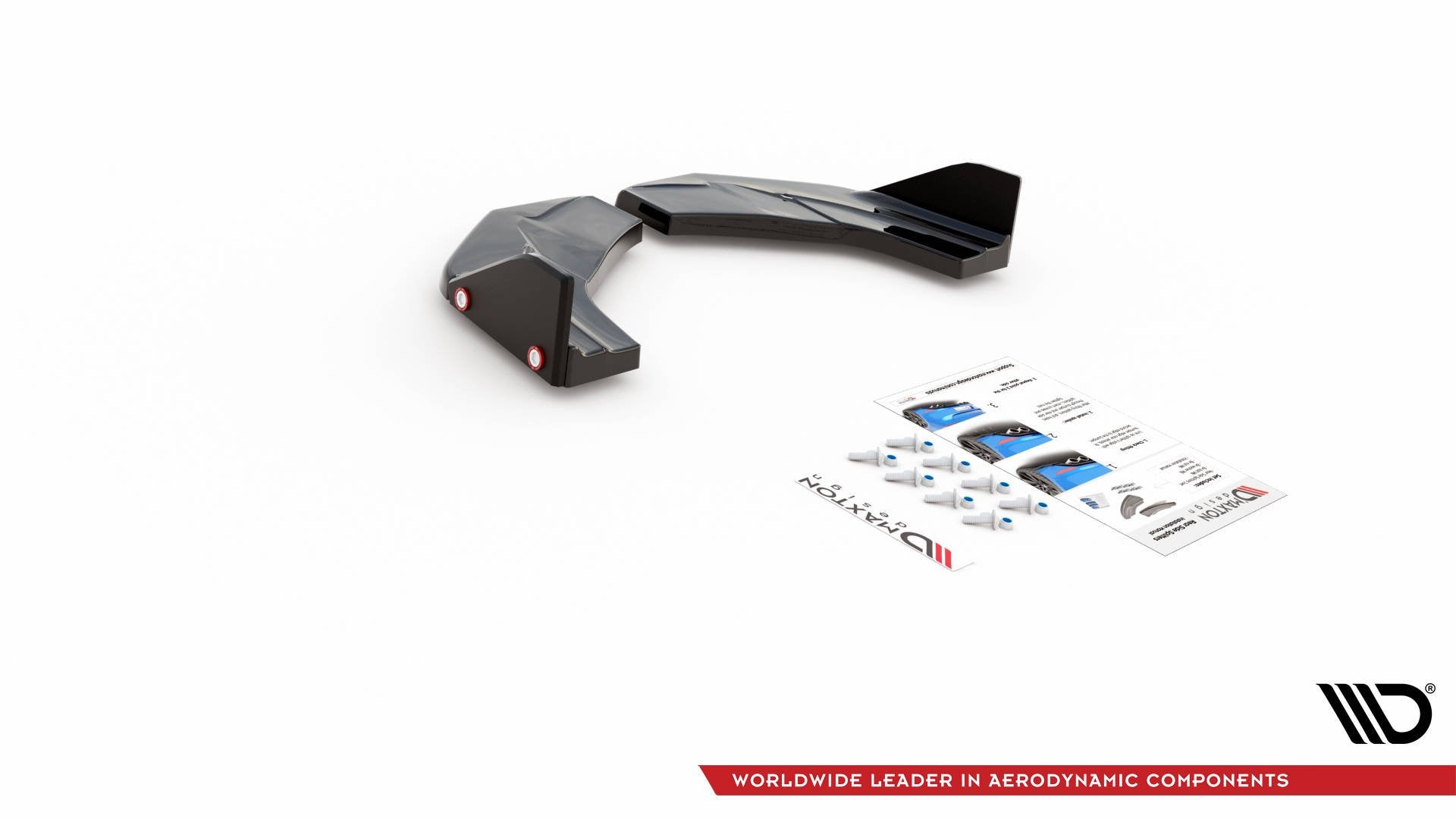 Maxton Heck Ansatz Flaps Diffusor V.7 +Flaps für Hyundai I30 N Mk3 Hatchback